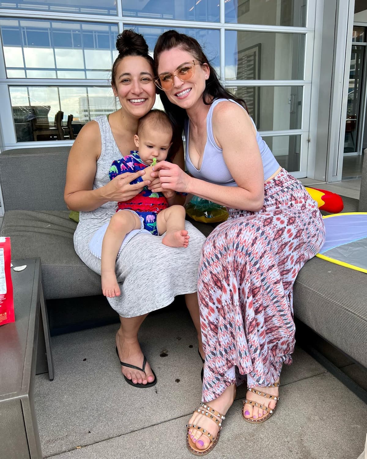 Hanging by the pool with a really cute baby! - Image 1